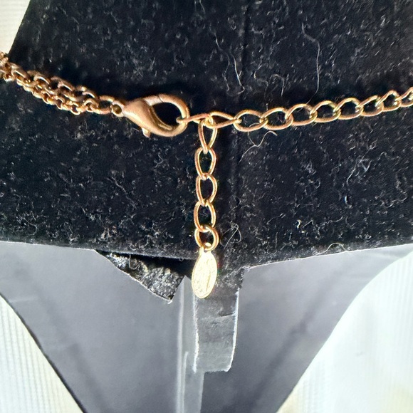 Elegant Blue and Gold Necklace marked ALI KHAN - Picture 4 of 4